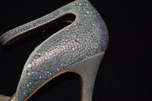 KathyJean Silver Sparkles Pumps